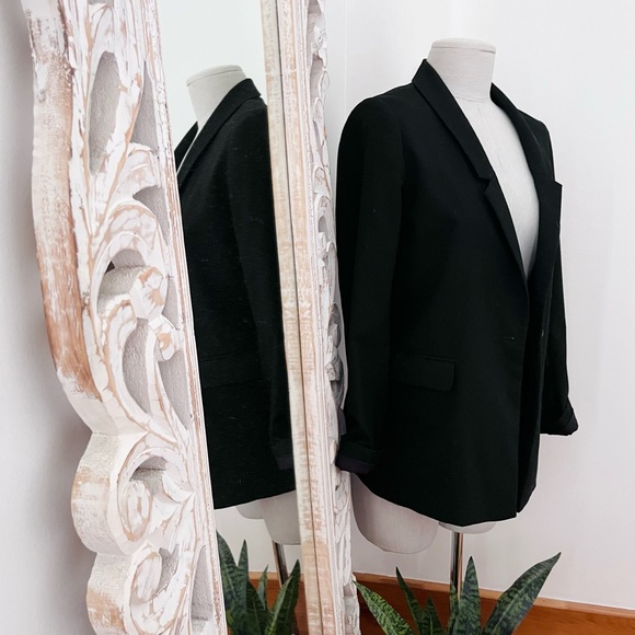 Black Blazer Relaxed Fit - Picture 1 of 5
